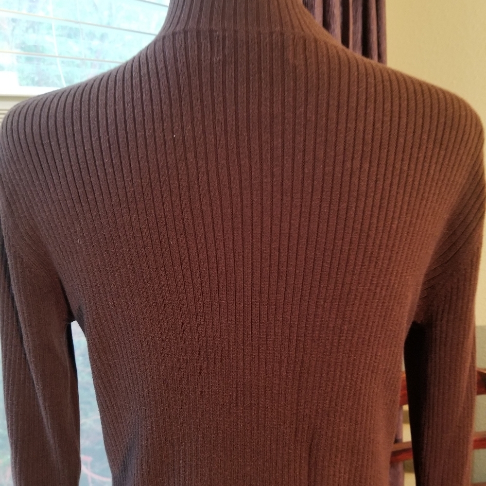Worthington Chocolate Mock Turtleneck - image 2